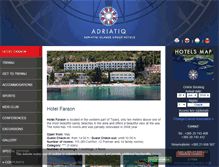Tablet Screenshot of hotelfaraon-adriatiq.com